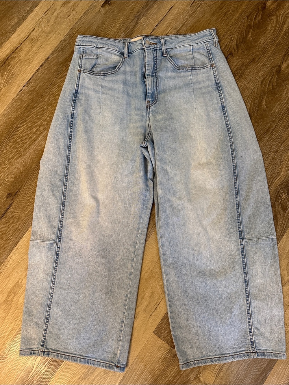 Pilcro Light Blue Barrel Jeans